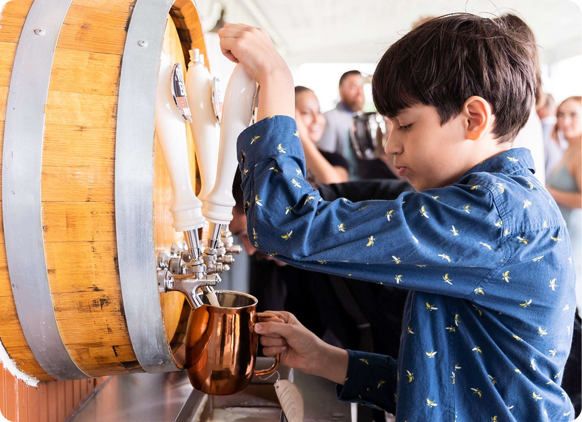 Wild Bill's craft soda served at a wedding and private event